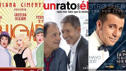 Sugar sigue arrasando la cartelera, la sigue Suar y Chavez y Bossi cierra el podio