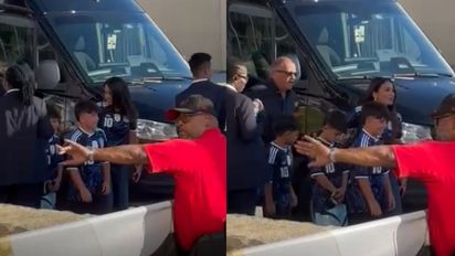 Antonela Roccuzzo, furor en Kansas: la llegada de la familia Messi al estadio
