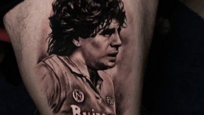 Foto: Diego Junior se hizo un tatuaje en homenaje a su padre