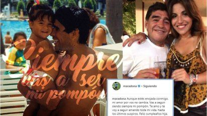 Diego Maradona y un cariñoso mensaje a Gianinna por su cumple: 