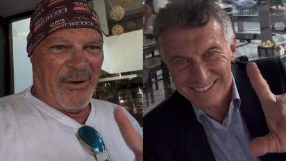 El inesperado encuentro de Alfa con Mauricio Macri y el mensaje que le envió a Romina