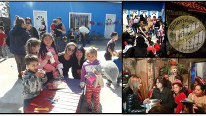 Natalia Denegri está en la Argentina y aprovechó su viaje para visitar un merendero