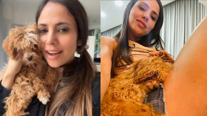 Romina mostró la nueva lujosa cama en la que dormirá Caramelo