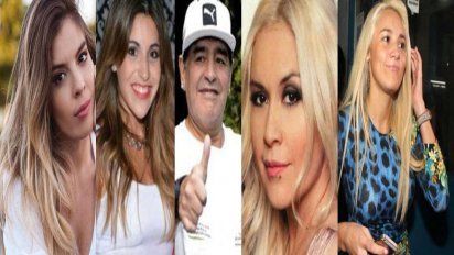 Las mujeres Maradona: separación confirmada, reconciliación y enojo de las hijas