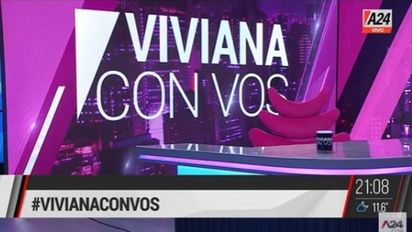 La silla vacía: A24 tiene hace minutos la imagen del estudio de Viviana Canosa sin la conductora