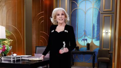 Mirtha Legrand con look mundialista: vestida con los colores de la Selección Argentina