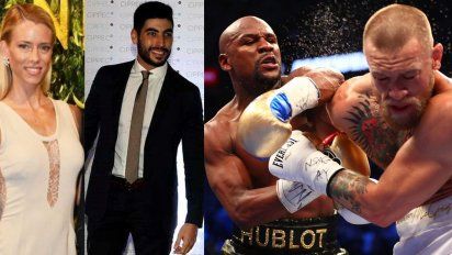 El encuentro secreto de Nicole y Moyano: vieron la pelea de Mayweather juntos en Nordelta