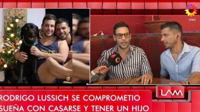Rodrigo Lussich y su novio dieron un móvil juntos contaron detalles de su casamiento y hablaron de la posibilidad de ser padres