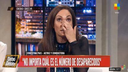 Ernestina Pais se quebró recordando a su padre, desaparecido en la dictadura militar: 