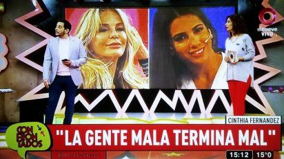 Recrudece el enfrentamiento entre Cinthia Fernández y Graciela Alfano: 