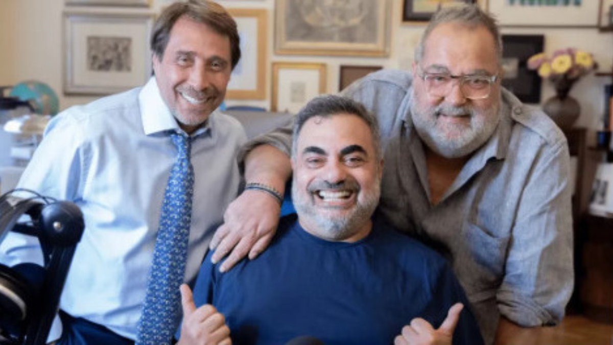Roberto Moldavsky con Eduardo Freinmann y Jorge Lanata