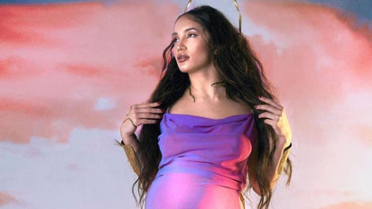 Las fotos de Melody Luz a poco de dar a luz a su primer bebé con Alex Caniggia