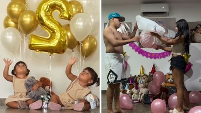 El divertido blooper de Daniela Celis mientras preparaba la sorpresa de cumpleaños para sus gemelas