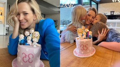 Luisana Lopilato celebró sus 35 años con sus tres hijos