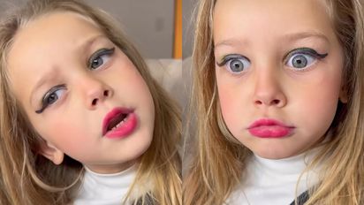 El desopilante análisis de Magnolia, la hija de la China Suárez, sobre el maquillaje