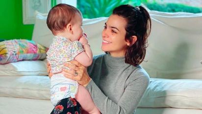 Agustina Cherri posteó una tierna imagen de Alba con la que mostró su cara por primera vez