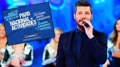 Confirmado: por el paro de SATSAID hoy no sale al aire Tinelli