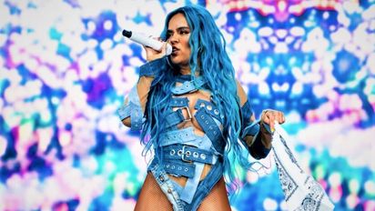 Karol G deslumbró en su show de Buenos Aires con el vocalista de Vilma Palma