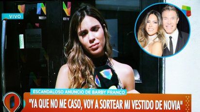 Barby Franco, abandonada antes del altar, enojada y triste, sortea su vestido de novia: 