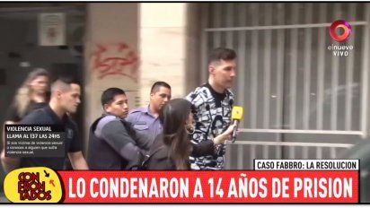 Así trasladaban a Jonathan Fabbro luego del fallo donde se lo encontró culpable de violación a su sobrina