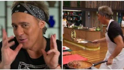 Cae casi produce un incendio en su debut de Masterchef Celebrity