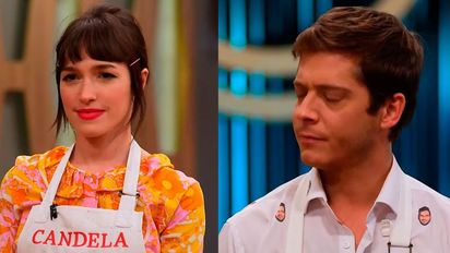 Gastón Dalmau y Cande Vetrano se enfrentan en Masterchef 