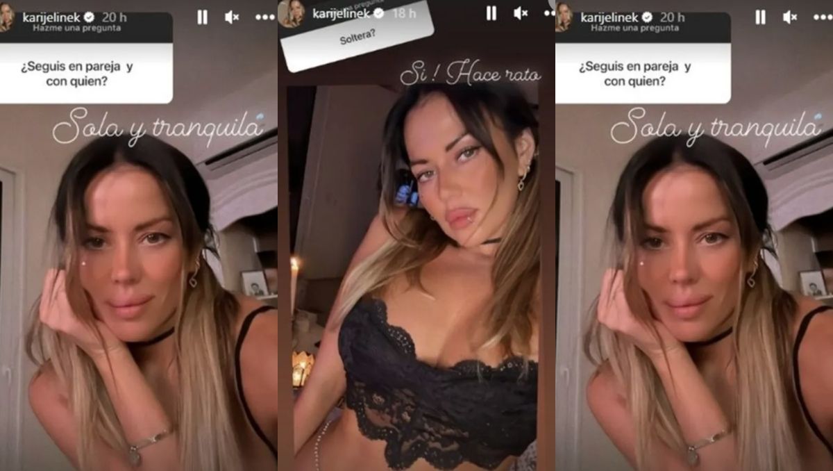 Karina Jelinek habló de su presente sentimental Hace rato...