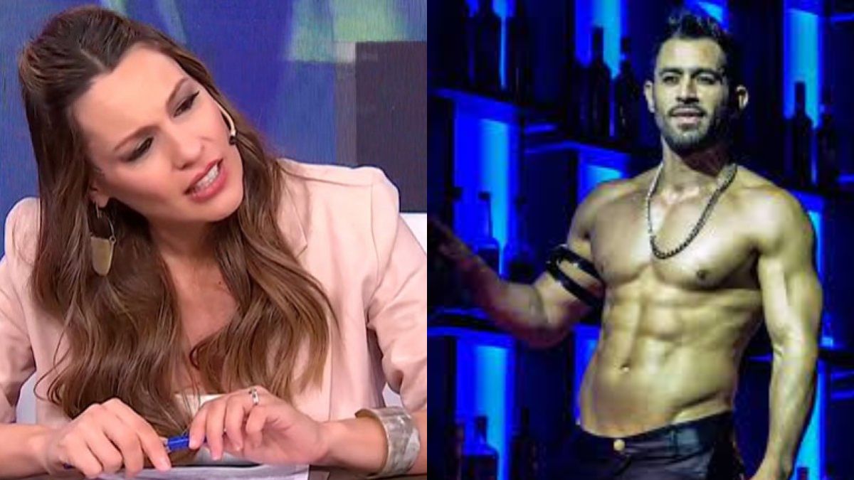 Picante reacción de Pampita al ver el trabajado abdomen del Tucu López