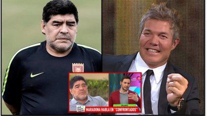 Maradona y una tremenda frase contra Burlando: 
