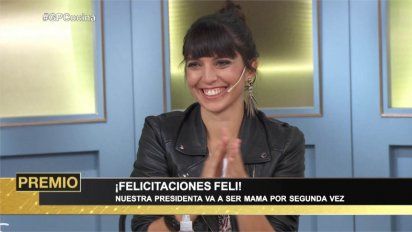 El gran premio de la cocina: Felicitas Pizarro anunció que está embarazada