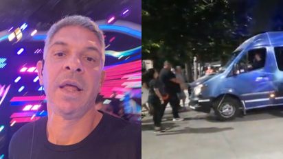 Marcelo Corazza, primer ganador de 'Gran Hermano', resultó herido en la protesta frente a la casa
