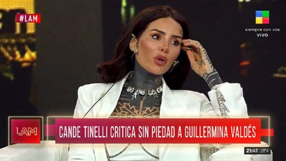 Cande Tinelli habló sin filtro sobre Guillermina Valdés y su familia: 