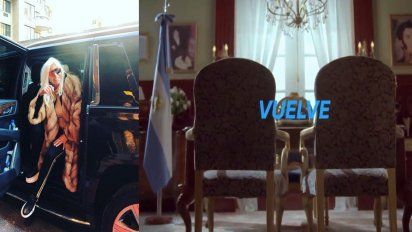 La promo de Susana Giménez simulando a Cristina Kirchner en el Sillón de Rivadavia