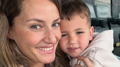 Mica Viciconte se volvió viral con un desafío de Spiderman junto a su hijo Luca