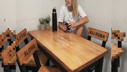 La provocación de Mica Viciconte: muestra las sillas vacías con el nombre de las hijas de Nicole Neumann