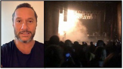 Después de la suspención de un show a causa de un incendio, Diego Torres contó que pasó y envió tranquilidad