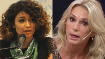Julia Mengolini lapidaria con Yanina Latorre