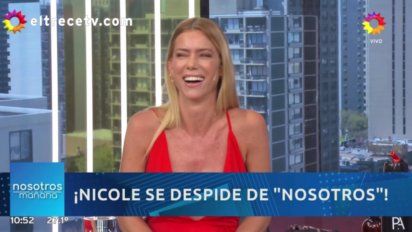 Nicole Neumann se despidió de 