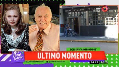 Pinky internada en la misma clínica geriátrica de rehabilitación donde está Cacho Fontana