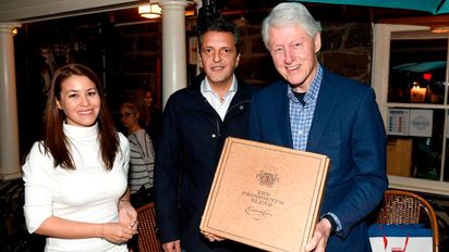 Sergio Massa y Bill Clinton comieron Pastas y ensaladas a las afueras de Nueva York 