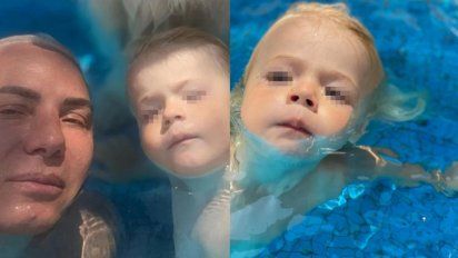 Flavio Mendoza criticado por grabar a su hijo desnudo en la pileta