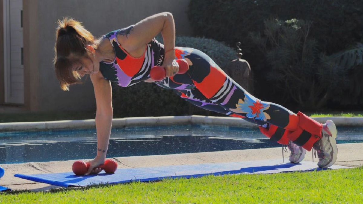 Viviana Saccone mostró cómo es su exigente rutina de ejercicios