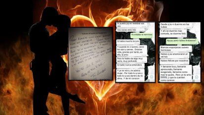 Los chats privados y el libro dedicado de una ex pareja: 
