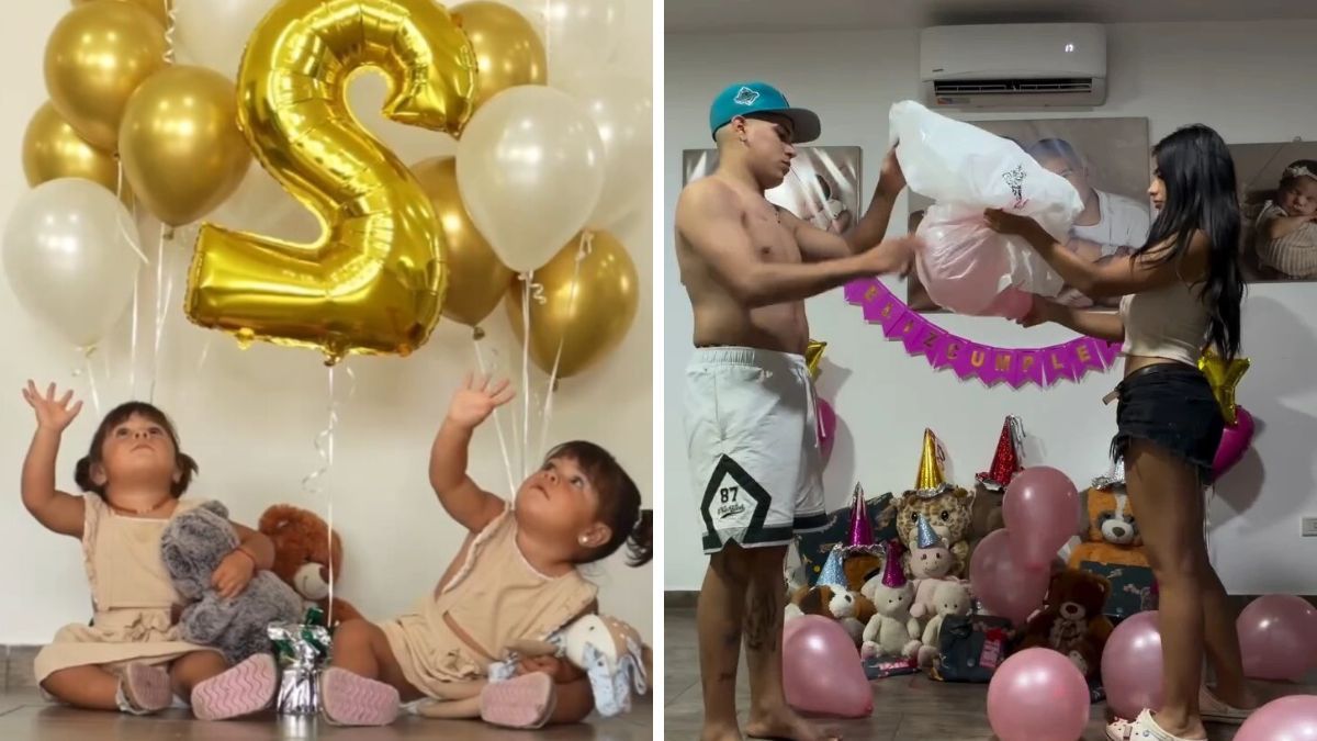 El divertido blooper de Daniela Celis mientras preparaba la sorpresa de cumpleaños para sus gemelas