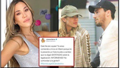 Jimena Barón apura a Nicole para que apoye la legalización: 
