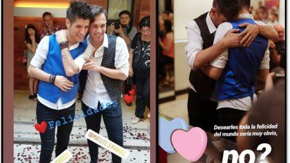 Fotos y videos del casamiento de Matías Bertolotti, el meteorólogo de TN, con su novio Gabriel