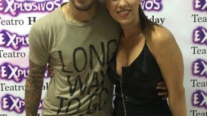 En la cara de El Polaco, Barby Silenzi se encontró con Tyago Griffo: 