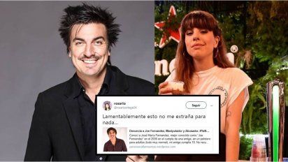 Por la denuncia de abuso contra Joe Fernández, su ex, Rosario Ortega, lo defenestró en un tweet