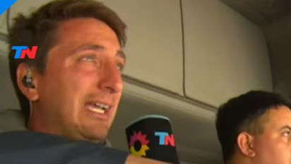 El llanto desconsolado de un periodista de TN en vivo desde Bahía Blanca