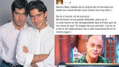 Mariano, el hermano de Juan Castro desmintió a Ramiro Blas: 